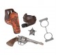 «Ковбойский набор (револьвер 8 пистонов+кобура+звезда шерифа+наручники)» GH1570