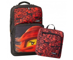 L202132202 Рюкзак  LEGO Optimo NINJAGO, красный с сумкой