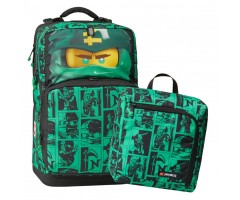 L202142201 Рюкзак LEGO MAXI NINJAGO, зелёный с сумкой