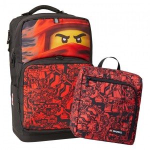 «Рюкзак LEGO MAXI NINJAGO, красный с сумкой» L202142202