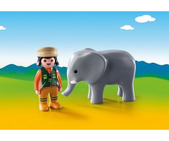 PM9381 Смотритель зоопарка со слоном