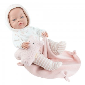 «Кукла Бэби с игрушкой, 45 см, девочка» PR5195